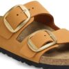 Arizona Big Buckle in pelle nabuk arancione bruciato