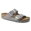 Arizona Big Buckle in pelle nabuk Dove Gray