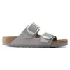 Arizona Big Buckle in pelle nabuk Dove Gray