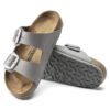 Arizona Big Buckle in pelle nabuk Dove Gray