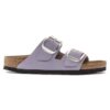 Arizona Big Buckle in pelle nabuk Purple Fog