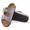 Arizona Big Buckle in pelle nabuk Purple Fog