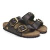 Arizona Big Buckle Tessuto Raffia Nero Arizona Big Buckle Tessuto Raffia Nero