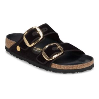 Arizona con Big Buckle, bordino, rivetti, logo in tessuto e velluto nero