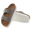 Arizona Flex Platform in pelle nabuk grigio tortora Arizona Flex Platform in pelle nabuk grigio tortora