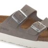 Arizona Flex Platform in pelle nabuk grigio tortora Arizona Flex Platform in pelle nabuk grigio tortora