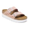 Arizona Flex Platform in pelle nabuk rosa tenue Arizona Flex Platform in pelle nabuk rosa tenue
