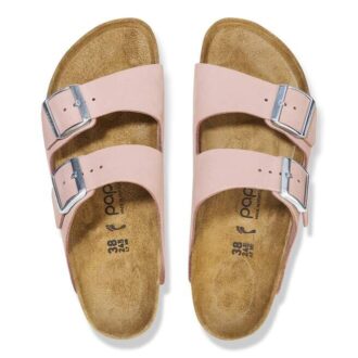 Arizona Flex Platform in pelle nabuk rosa tenue