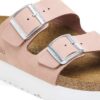 Arizona Flex Platform in pelle nabuk rosa tenue Arizona Flex Platform in pelle nabuk rosa tenue