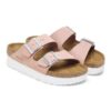 Arizona Flex Platform in pelle nabuk rosa tenue Arizona Flex Platform in pelle nabuk rosa tenue