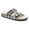 Arizona in pelle scamosciata e montone – Plaid bianco Arizona in pelle scamosciata e montone – Plaid bianco