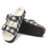 Arizona in pelle scamosciata e montone – Plaid bianco Arizona in pelle scamosciata e montone – Plaid bianco
