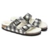 Arizona in pelle scamosciata e montone – Plaid bianco Arizona in pelle scamosciata e montone – Plaid bianco