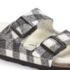 Arizona in pelle scamosciata e montone – Plaid bianco Arizona in pelle scamosciata e montone – Plaid bianco