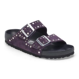 Arizona Rivets in pelle scamosciata Acai