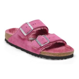 Arizona Shearling Pelle scamosciata-Pelle di montone Tulip fucsia