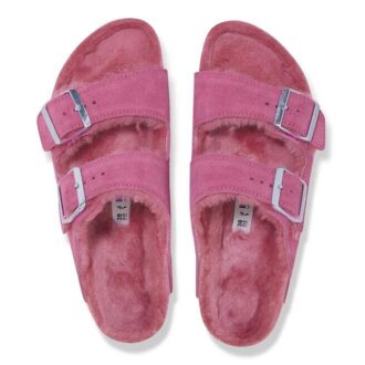 Arizona Shearling Pelle scamosciata-Pelle di montone Tulip fucsia