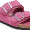 Arizona Shearling Pelle scamosciata-Pelle di montone Tulip fucsia