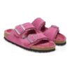 Arizona Shearling Pelle scamosciata-Pelle di montone Tulip fucsia