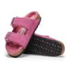 Arizona Shearling Pelle scamosciata-Pelle di montone Tulip fucsia