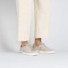 Bend Low in pelle scamosciata goffrata