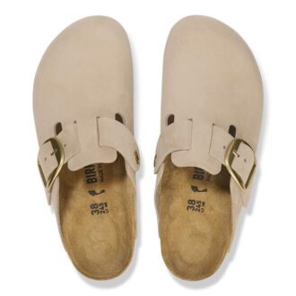 Boston Big Buckle in pelle nabuk