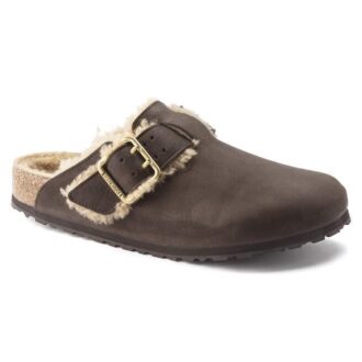 Boston Bold in pelle di montone color espresso