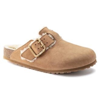 Boston Bold in pelle naturale e shearling