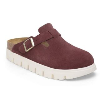 Boston Chunky in pelle scamosciata Berry Crush