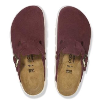 Boston Chunky in pelle scamosciata Berry Crush