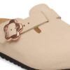 Boston Flower Buckle Kids Birko-Flor Nubuk Boston Flower Buckle Kids Birko-Flor Nubuk