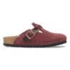 Boston in pelle scamosciata intrecciata Zinfandel
