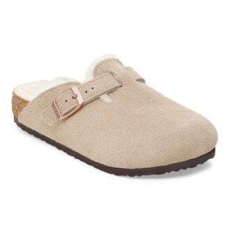 Boston Shearling Kids in pelle scamosciata e pelliccia