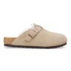 Boston Shearling Kids in pelle scamosciata e pelliccia