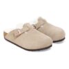 Boston Shearling Kids in pelle scamosciata e pelliccia