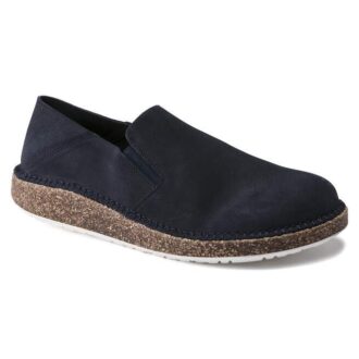 Callan in pelle scamosciata blu navy