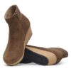 Ebba in pelle scamosciata Dark Tea