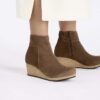 Ebba in pelle scamosciata Dark Tea