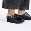 Fanny con fibbia ad anello in pelle naturale