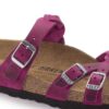 Franca intrecciata in pelle oliata Festival Fuchsia