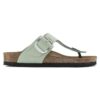 Gizeh Big Buckle in pelle nabuk Matcha Gizeh Big Buckle in pelle nabuk Matcha
