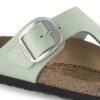 Gizeh Big Buckle in pelle nabuk Matcha Gizeh Big Buckle in pelle nabuk Matcha