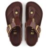 Gizeh Big Buckle in pelle naturale verniciata lucida color cioccolato Gizeh Big Buckle in pelle naturale verniciata lucida color cioccolato