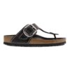 Gizeh Big Buckle in pelle naturale verniciata nera Gizeh Big Buckle in pelle naturale verniciata nera