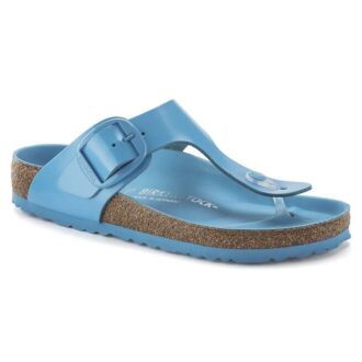 Gizeh Big Buckle in pelle verniciata naturale