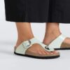 Gizeh Big Buckle in pelle verniciata naturale Gizeh Big Buckle in pelle verniciata naturale
