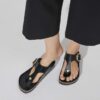 Gizeh Big Buckle in pelle verniciata naturale Gizeh Big Buckle in pelle verniciata naturale