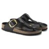 Gizeh Big Buckle in pelle verniciata naturale Gizeh Big Buckle in pelle verniciata naturale