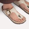 Gizeh Big Buckle in pelle verniciata naturale Gizeh Big Buckle in pelle verniciata naturale