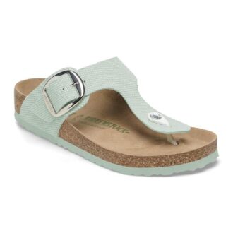 Gizeh Big Buckle, rivetti e logo in tessuto
